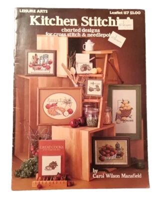 Leisure Arts Kitchen Stitchin' Counted Cross Stitch Designs  - Image 1 of 2