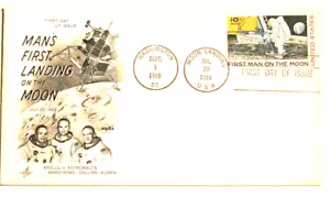 Man's First Landing on the Moon - First Day of issue. Double Postmarked. - Picture 1 of 1