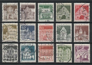 BRD 1966 - Dt. Bauw. 12 Jahrh. (II) - Mi. 489-503 gest. s. Abb. u. Beschr. - Imagen 1 de 2