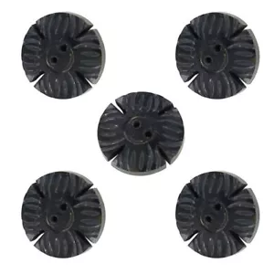 5 Pieces Real Horn Buttons Set for Blazers Suits Coats Black Buffalo Horn - Picture 1 of 4