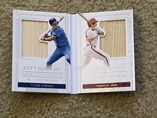 2021 National Treasures Mike Schmidt George Brett Legendary Silhouette #’d 7/10