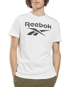 Reebok Men's Slim-Fit Identity Big Logo Short-Sleeve T-Shirt, White, L - Picture 1 of 1