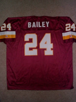 *IRREGULAR* Camiseta deportiva vintage de los Redskins CHAMP BAILEY nfl HOMBRE/HOMBRE (3XL-XXXL) Foto 1 de 3