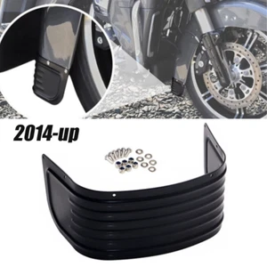 Falda de ajuste de guardabarros delantero negra para Harley Davidson Touring Softail Road King - Imagen 1 de 12