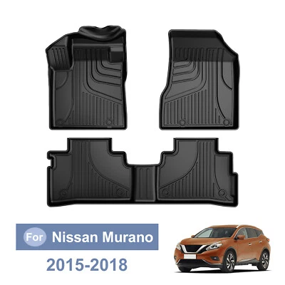 Car All Weather for 2015-2018 Nissan Murano 1st and 2nd Row Heavy Duty Floor Mat - Image 1 of 4