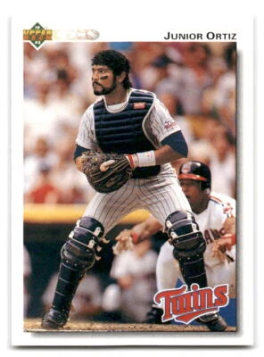 Junior Ortiz 1992 Upper Deck Baseball #109 Minnesota Twins - Image 1 of 2