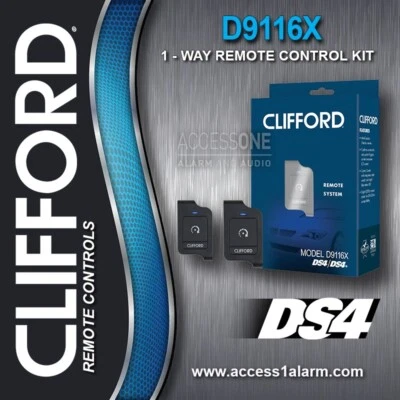 Clifford D9116X 1-Way 1/4-Mile DS3 DS4 Remote Control Kit With Antenna - Image 1 of 3