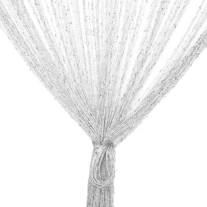 TRIXES String Curtain White Panel 90x200cm NEW Perfect Fly Screen Door Curtain - Picture 1 of 10