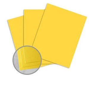 Carnival Vellum Yellow - 80 lb, 8.5" x 11" - Picture 1 of 2