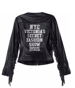 Chaqueta de Cuero Victoria's Secret NYC 2015 Fashion Show Edición Limitada M Nueva con Etiquetas - Imagen 1 de 5