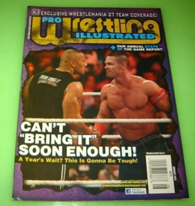 Pro Wrestling Illustrated Magazine August 2011 John Cena The Rock - Picture 1 of 1