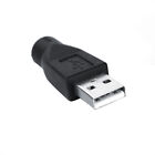 Usb Male To Ps/2 Md6 Adapter Connector For Keyboard Mouse Converter Pc Compu Rel