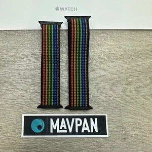 Genuine Apple Nike Sport Loop Pride 2022 38/40/41mm 42/44/45/49mm For 1-9 Ultra - Picture 1 of 8