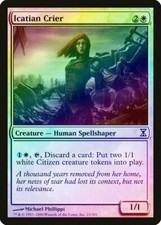 Icatian Crier FOIL Time Spiral NM White Common MAGIC GATHERING CARD ABUGames