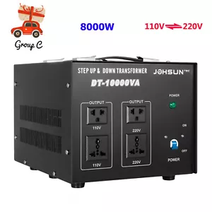 8000W Peak Voltage Transformer Converter 220V to 110V 110V to 220V Step Up/Down - Picture 1 of 12