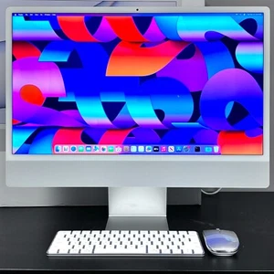Apple iMac 24" M1 8‑Core CPU 8‑Core GPU 4.5K Retina - Silver - Picture 1 of 17