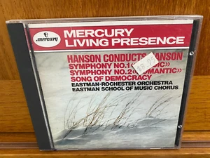 Mercury Howard Hanson Conducts Hanson Symphomy No. 1 Song Democracy Mercury CD - Imagen 1 de 4