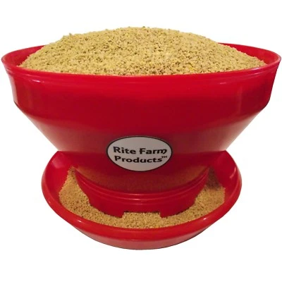 2-PK RITE FARM PRODUCTS TURBO PRO 10# CAPACITY BABY CHICK FEEDER POULTRY CHICKEN