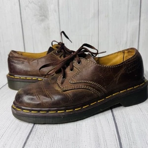 Dr. Martens Vintage 8168 Kids Brown Leather Oxford Made in England UK 2/US 3 - Picture 1 of 7
