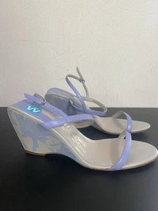 Sandalia de cuña Salvatore Ferragamo en lila talla 9 de Estados Unidos - Imagen 1 de 10