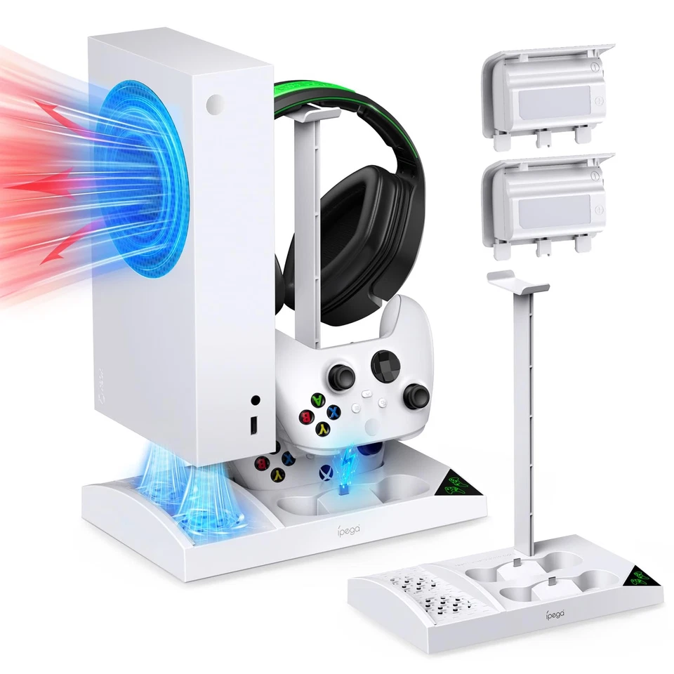 AUARTE Supporto di raffreddamento compatibile con console Xbox Series S con stazione di