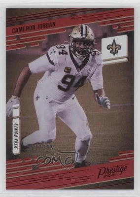 2021 Panini Prestige Xtra Points Premium Red /299 Cameron Jordan #136 - Image 1 of 2