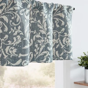 Floral Valance Curtain for Kitchen Living Room Farmhouse Vintage Room Darkeni... - Picture 1 of 9
