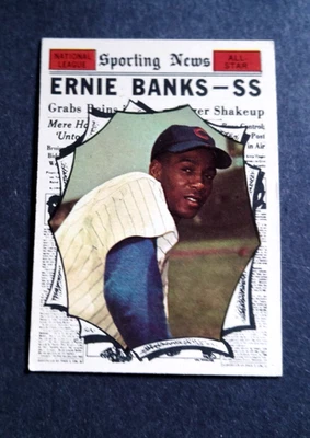1961 Topps Béisbol Ernie Banks #575 Chicago Cubs All-Star - Número alto - Excelente casi nuevo Foto 1 de 2