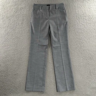 Calça Ann Taylor Factory Feminina Cinza Tamanho 4 Carreira Escritório Trabalho Mistura de Poliéster - Imagem 1 de 4