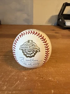 randy johnson autographed 2001 World Series baseball 01 World Series MVP - Picture 1 of 1