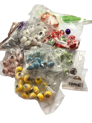 Lot European Charm Bracelet DIY Jewelry Making Metal Womens Ceramic 1 Lb - Image 1 of 3