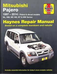 MITSUBISHI PAJERO,SHOGUN,GLX,GLS,ANIMAL,WARRIOR,DI-D HAYNES MANUAL 1997-2014 - Picture 1 of 1