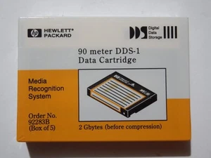 Bande de données/cartouche HP DDS1/DDS-1 4mm 90m 2/4Go NEUF - Photo 1/2