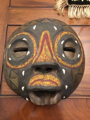 Masque Tribal Africain Ancien - Photo 1/4