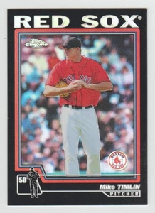 MIKE TIMLIN Red Sox 2004 Topps Chrome BLACK REFRACTOR #331 SP World Series Champ - Picture 1 of 2