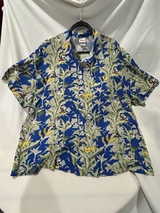 Disney Store Herren LARGE Shirt Mickey Pluto Goofy Donald Jungle Bananenbaum Motiv - Bild 1 von 6