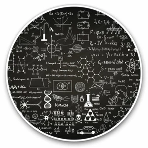 2 x Vinyl Stickers 25cm - Cool Science Chalkboard Teacher Fun Cool Gift #8709 - Afbeelding 1 van 9
