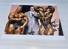 Ronnie Coleman + Jay Cutler signed 8x10 Mr Olympia photo