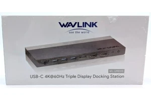 Adaptador de corriente WAVLINK USB-C 4K @ 60hz estación de acoplamiento WL-UMD01 - Imagen 1 de 11