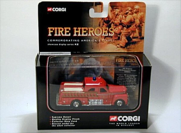 Seagrave Sedan Pumper 1951 Feuerwehr-San Francisco Turbo Chief- CORGI (L=10cm) - Bild 1 von 1