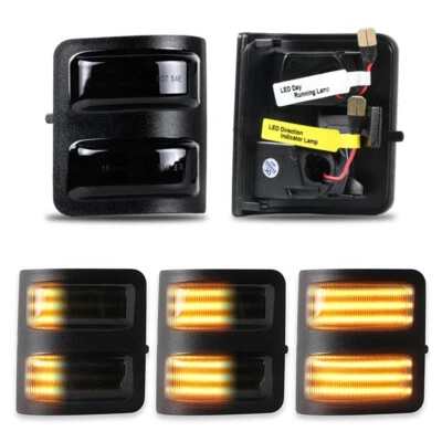Dynamic LED Side Mirror Signal Lamps For Ford Super Duty F250 F350 F450 2008-16 - Image 1 of 4