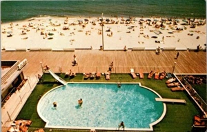 Postcard Atlantic Sand Motel Rehoboth Beach Delaware - Picture 1 of 2