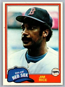 1981 Topps Jim Rice 500 Boston Red Sox - Picture 1 of 2