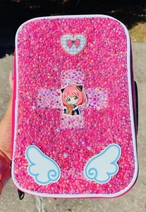 Smell Proof Bag with Combo Lock - PINK - One Of A Kind Decorate - Large - Picture 1 of 9