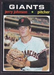 1971 TOPPS JERRY JOHNSON CARD NO:412 NEAR MINT CONDITION