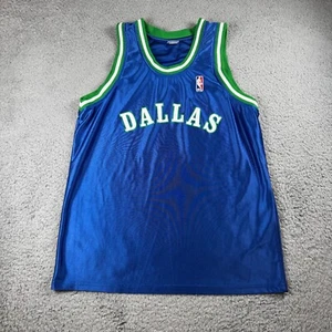 Vintage Dallas Mavericks Blank Jersey Men's Size 3XL Blue Rare NBA - Picture 1 of 9