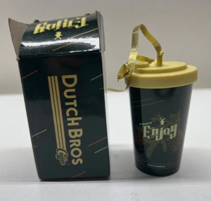 Dutch Bros Christmas Ornament 2019 Holiday Mini Coffee Cup, CUTE!! - Picture 1 of 7