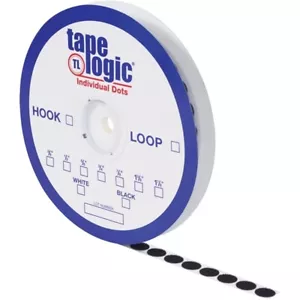 Rollo de 3/4" de puntos negros laterales de bucle de cinta lógica (1028 puntos/rollo) - Imagen 1 de 1