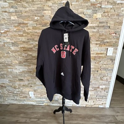 Adidas NC State Wolfpack  Logo Sweatshirt Hoodie Black  Size M - Image 1 of 3