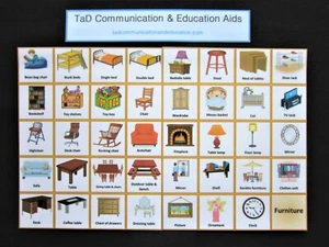 FURNITURE CARDS Autism ADHD Visual Communication PECS SEN Dementia Alzheimer's - Picture 1 of 39